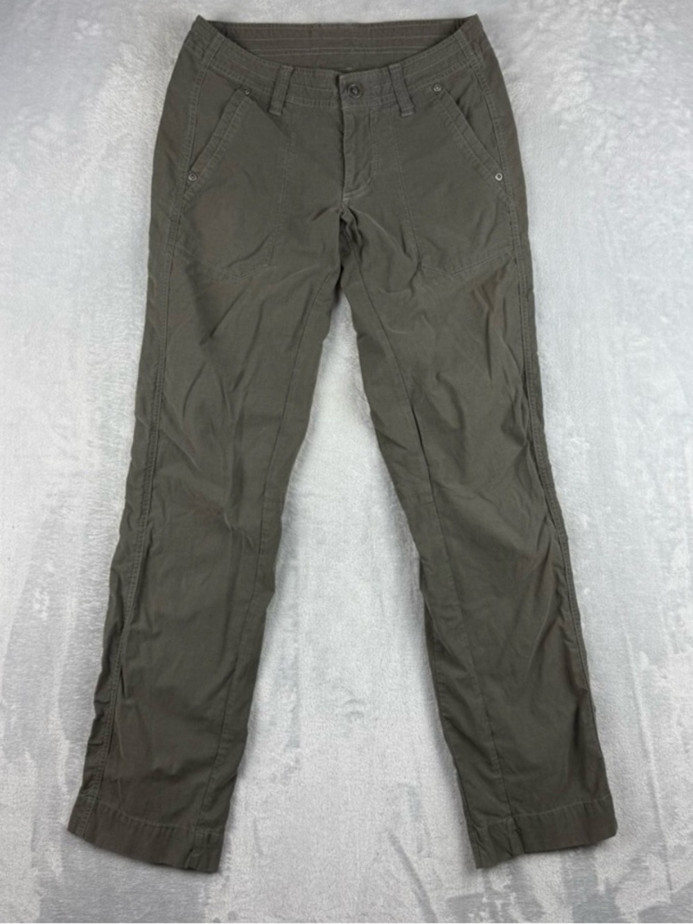 Kuhl Pants Womens 2 Regular Gray Outdoor Hiking Camping Nylon Stretch